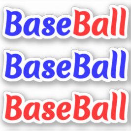 Fun Baseball Phrase Sticker Decals voor spelers