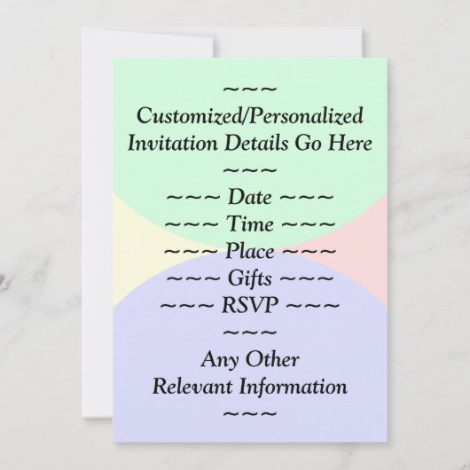 Fun, Basic "96th Birthday", uitnodiging van vrijda (Achterkant)