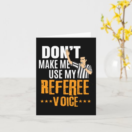 Fun Basketbal Ref Hoops - Basketbal Scheidsrechter Kaart (Gele Bloem)