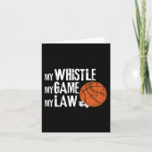 Fun Basketbal Ref Hoops - Basketbal Scheidsrechter Kaart (Voorkant)