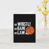 Fun Basketbal Ref Hoops - Basketbal Scheidsrechter Kaart (Gele Bloem)