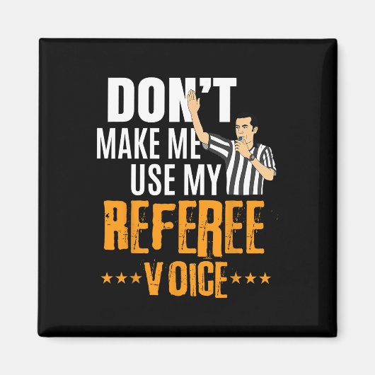 Fun Basketbal Ref Hoops - Basketbal Scheidsrechter Magneet (Voorkant)