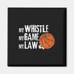 Fun Basketbal Ref Hoops - Basketbal Scheidsrechter Magneet