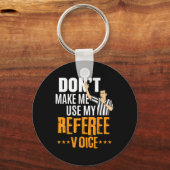 Fun Basketbal Ref Hoops - Basketbal Scheidsrechter Sleutelhanger (Voorkant)