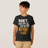 Fun Basketbal Ref Hoops - Basketbal Scheidsrechter T-shirt (Voorkant volledig)