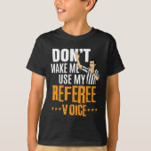 Fun Basketbal Ref Hoops - Basketbal Scheidsrechter T-shirt (Voorkant)