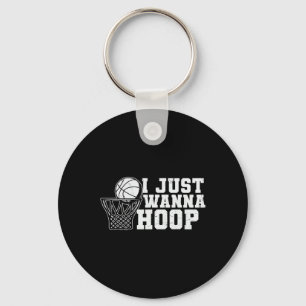 Fun Basketbal T-shirt Quote Gezegden Graphic Sleutelhanger