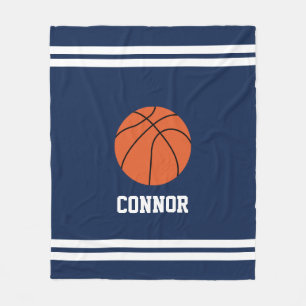Fun Basketball Thema Gepersonaliseerd Fleece Deken