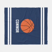 Fun Basketball Thema Gepersonaliseerd Fleece Deken (Voorkant (Horizontaal))