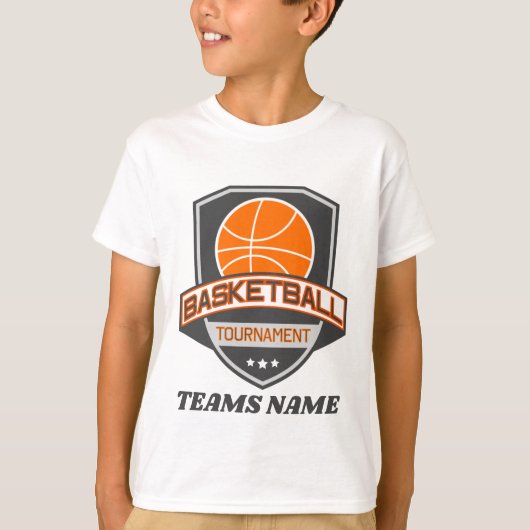 Fun Basketball Tournament add name T-shirt (Voorkant)