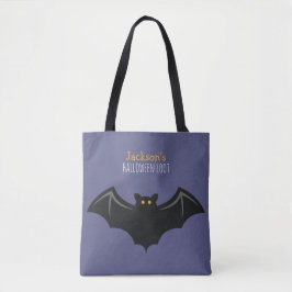 Fun Bat Kinder Halloween Trick or treat Tote Bag