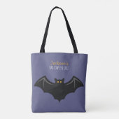 Fun Bat Kinder Halloween Trick or treat Tote Bag (Achterkant)