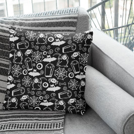 Fun Bat Pattern for Halloween Kussen