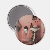 Fun Bathroom Magneet (Voorkant / Achterkant)