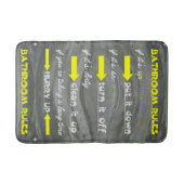 Fun Bathroom Rules Badmat (Voorkant)