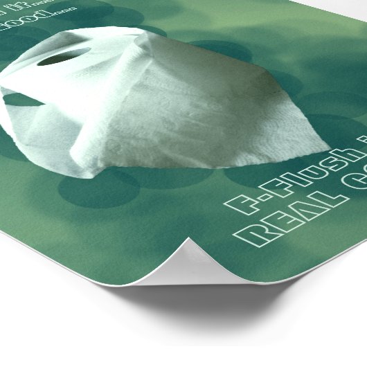 Fun Bathroom Signs, Green Decor, Wall Art Poster (Hoek)