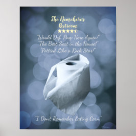 Fun Bathroom Signs, Wall Art Poster