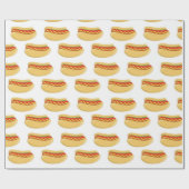 Fun BBQ Hotdog-patroonpapier voor pakjes met hotdo Cadeaupapier (Vlak)