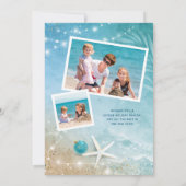 Fun Beach-foto Kustkerst Wreater Feestdagenkaart (Achterkant)