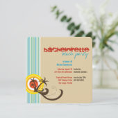 Fun Beach Holiday Bachelorette Party nodigt uit Kaart (Staand voorkant)