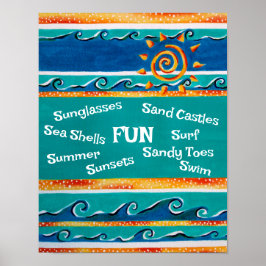 Fun Beach Home Poster