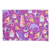 Fun Beach Magenta Kussensloop (Voorkant)