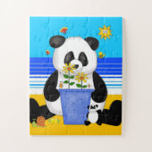 Fun Beach panda beer kinder Legpuzzel (Verticaal)
