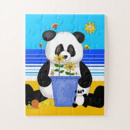 Fun Beach panda beer kinder Legpuzzel