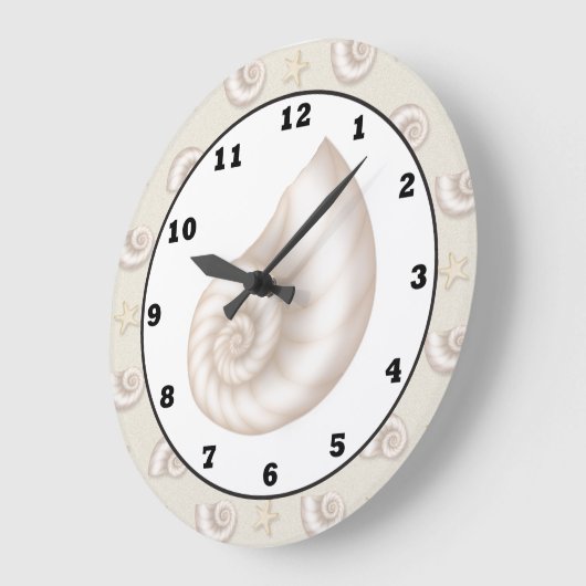 Fun Beach-patroonwandklok Grote Klok (Hoek)