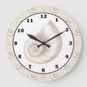 Fun Beach-patroonwandklok Grote Klok (Voorkant)