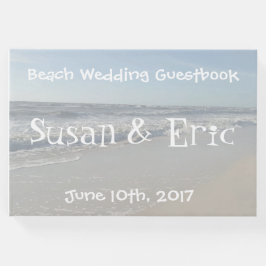 Fun Beach Print Wedding Guestbook Gastenboek