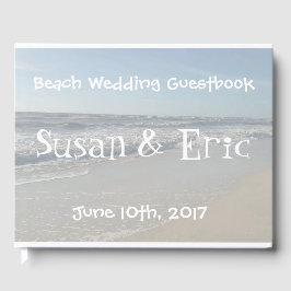 Fun Beach Print Wedding Guestbook Gastenboek