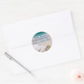 Fun Beach roept tropische vibes op Ronde Sticker (Envelop)