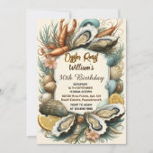 Fun Beach Vis en zeevruchten parel oester gebraden Kaart (Voorkant)