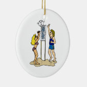Fun Beach Volleyball Keramisch Ornament (Rechts)