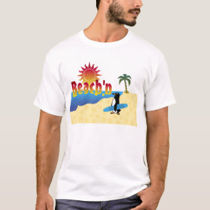 Fun Beach'n Penguin Surfboard T-shirt