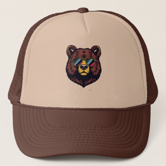 Fun bear. trucker pet (Voorkant)