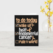 Fun Beat Endometrial Cancer Rule De Wereld - Overl Kaart (Gele Bloem)