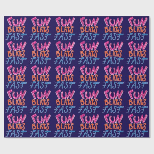 Fun Beats Fast Cadeaupapier (Vlak)