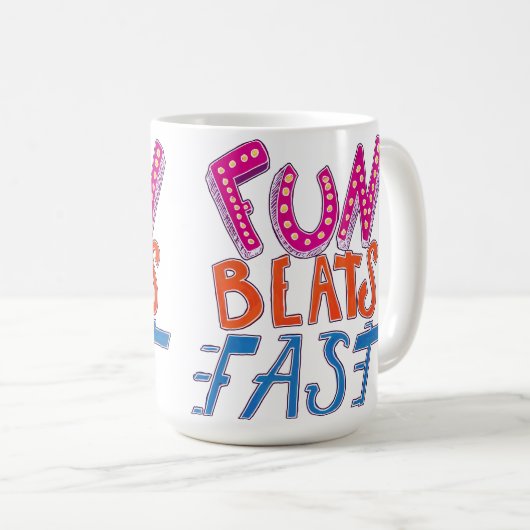 Fun Beats Fast Koffiemok (Voorkant rechts)