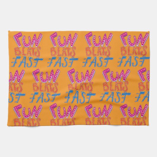 Fun Beats Fast Theedoek (Horizontaal)