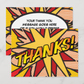 Fun BEDANKT Typografie Modern (Voorkant / Achterkant)