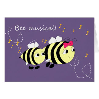 Fun Bee Animal Music Kaart