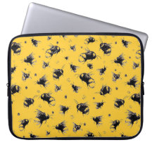 Fun Bee Laptop Hoesje | Verjaardagscadeau voor haa