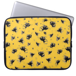 Fun Bee Laptop Hoesje | Verjaardagscadeau voor haa Laptop Sleeve