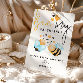 Fun Bee, mijn Valentijn? Valentijnsdag Holiday Kaa Feestdagenkaart