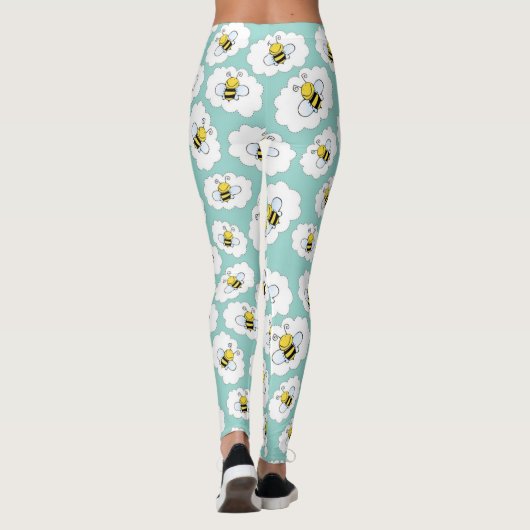 Fun Bee Pattern Leggings (Achterkant)