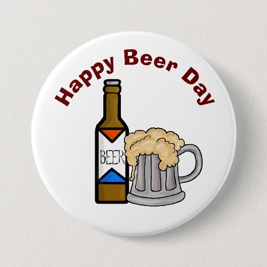 Fun Beer Day Button (Voorkant)