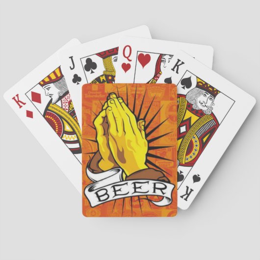 Fun Beer die kaarten speelt! (Achterkant)