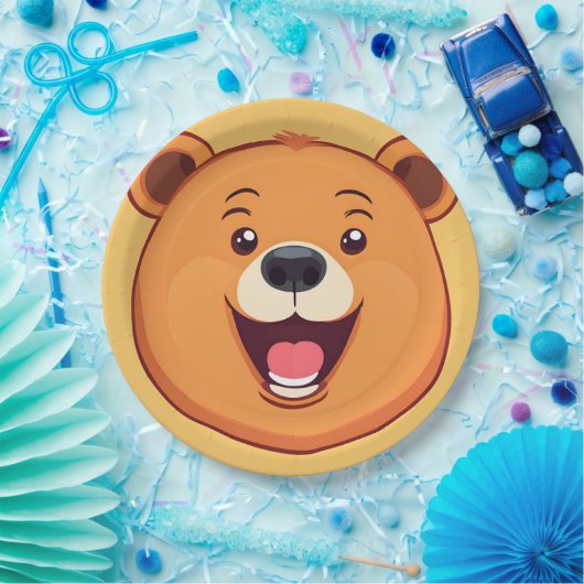 Fun Beer Face safari Wild oerwoud Verjaardagsfeest Papieren Bordje (Feest)